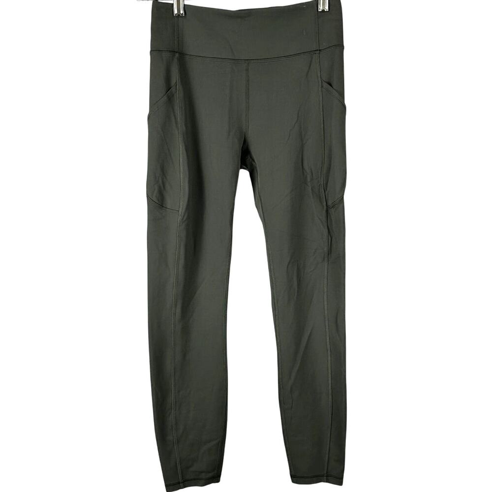 Lululemon Invigorate High-Rise Tight 25" Dark Olive Women's Size 6 EUC